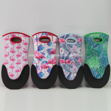 Custom Printed Pattern Kitchen Neoprene Oven Mitts